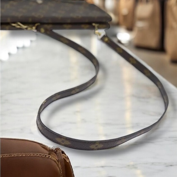 LOUIS VUITTON Monogram Double Rabat Shoulder Bag LV Authentic w/COA VINTAGE - Picture 6 of 15